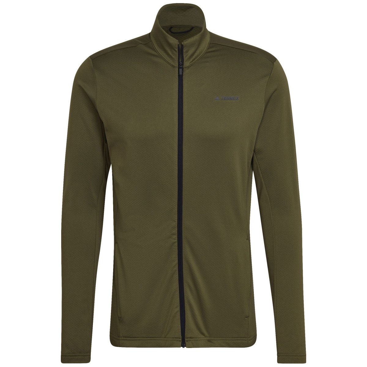 CHAQUETA ADIDAS MT FULL ZIP FLEECE COLOR FOCUS OLIVE - Imagen 2