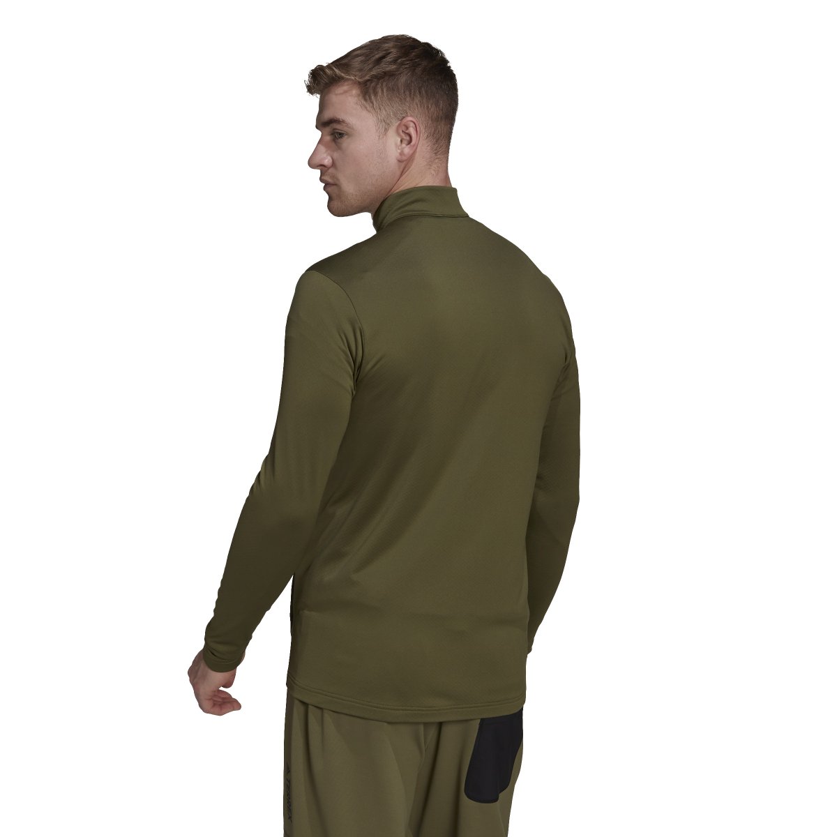 CHAQUETA ADIDAS MT FULL ZIP FLEECE COLOR FOCUS OLIVE - Imagen 3