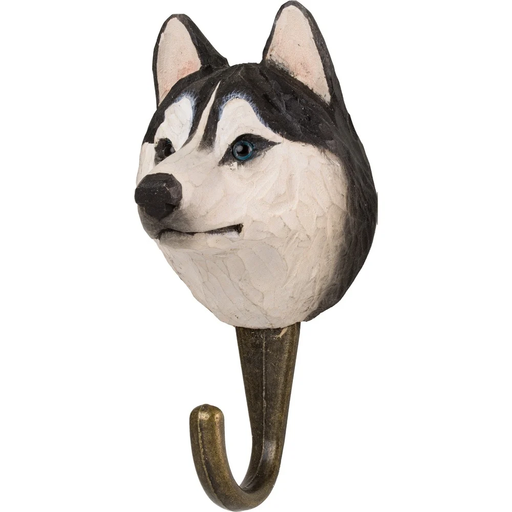 Perchero para complementos de perros con forma de Husky Siberiano - Imagen 4