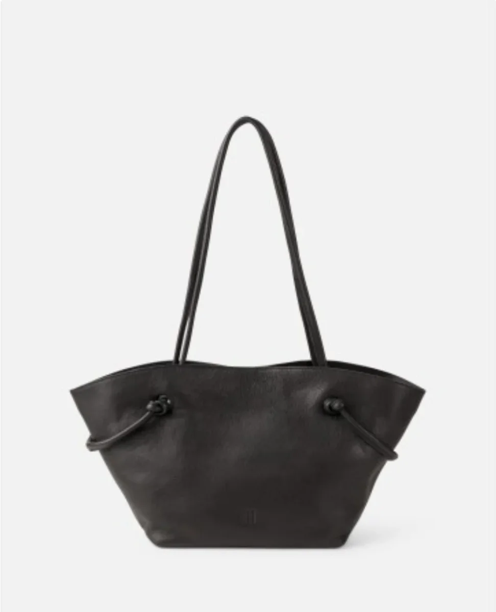 BOLSO DE HOMBRO MINOT DE PIEL NEGRO