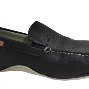 13262 Náutico cómodo en piel color azul fabricado en España