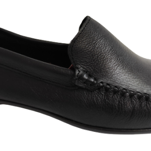 4064 Mocasín de piel super cómodos color negro hecho en España