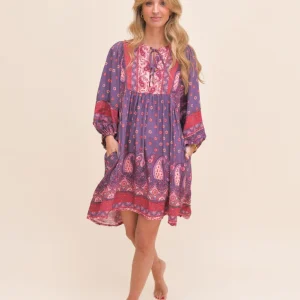 VESTIDO MIDI ADELA ROSEWOOD