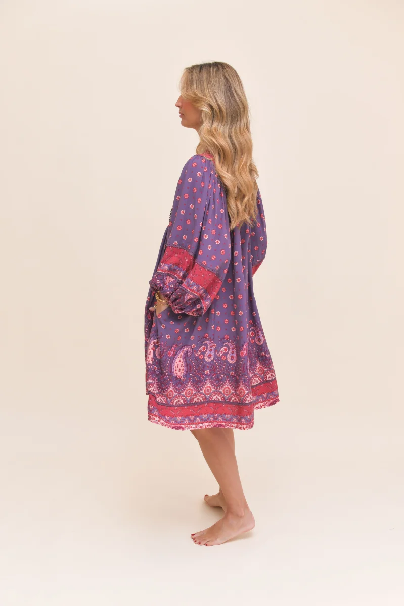 VESTIDO MIDI ADELA ROSEWOOD - Imagen 3