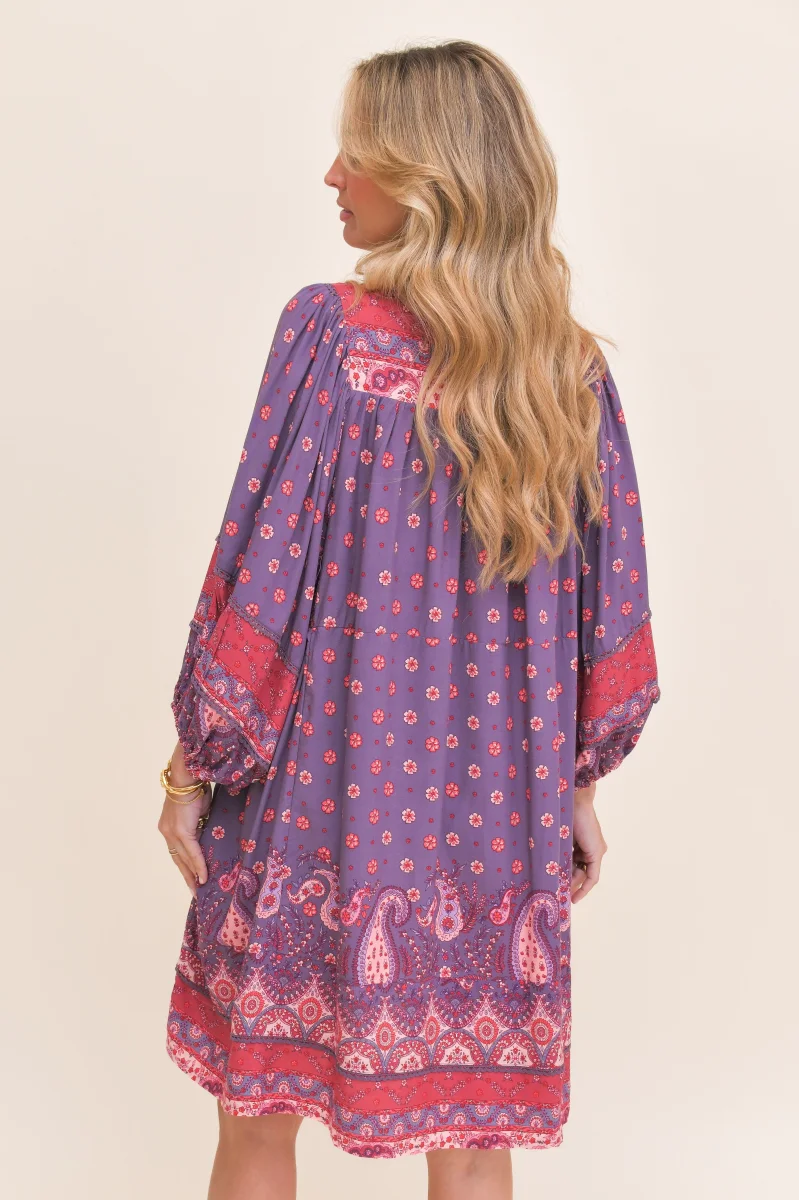 VESTIDO MIDI ADELA ROSEWOOD - Imagen 4