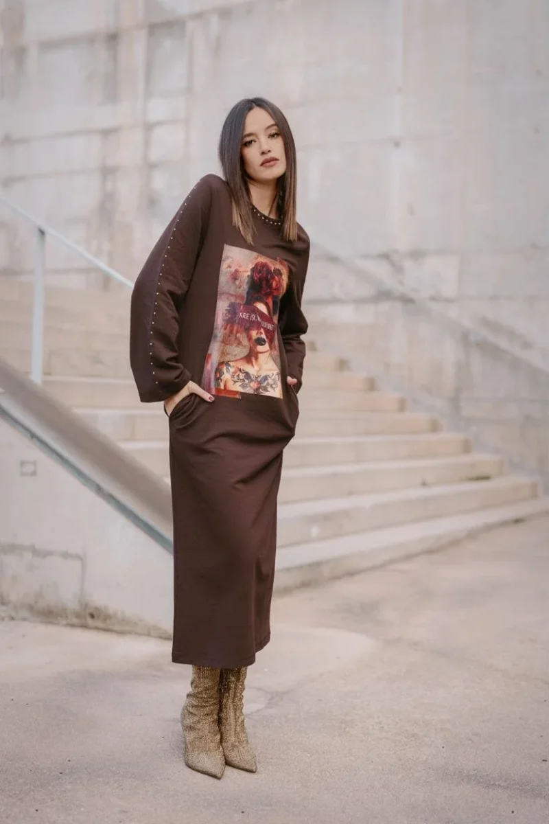 VESTIDO ART IN NOT A CRIME - Imagen 3