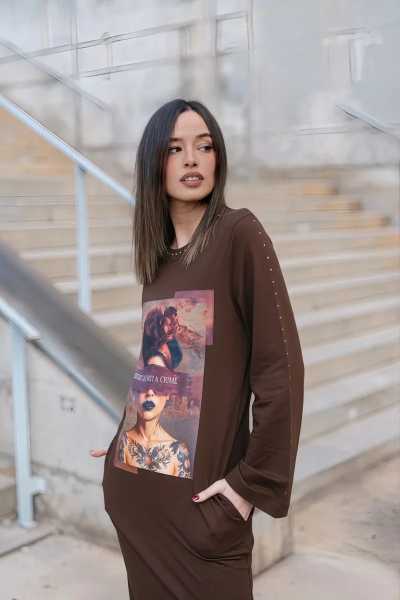 VESTIDO ART IN NOT A CRIME - Imagen 6