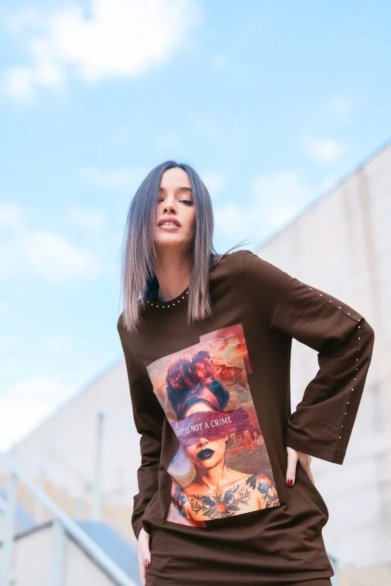 VESTIDO ART IN NOT A CRIME - Imagen 5