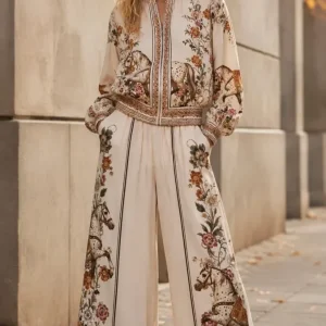 CHAQUETA BOMBER ESTAMPADO CABALLO CRUDO