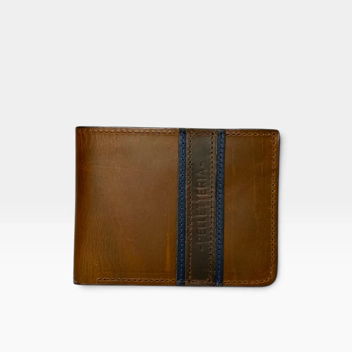 Billetera Hombre Cuero Vacuno Coñac Arizona con RFID - Imagen 2