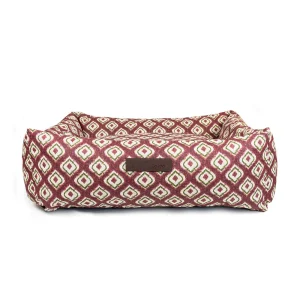 Cama para perros Impermeable Ikat Burdeos