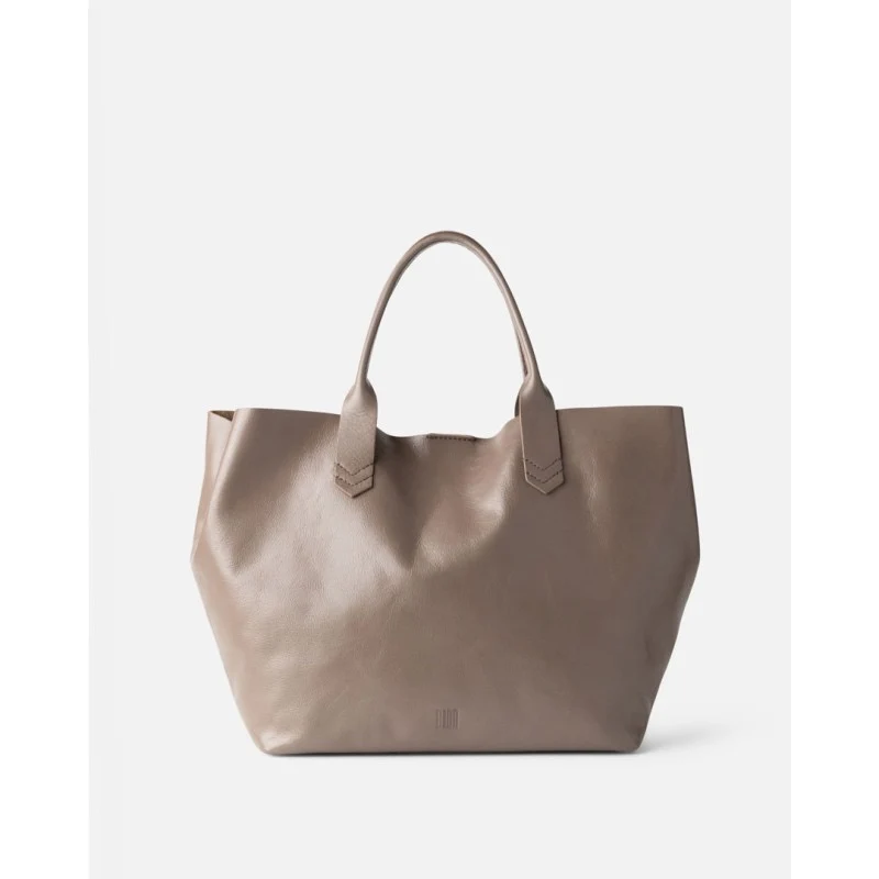 BOLSO DE MANO BELOIT DE PIEL PIEDRA - Imagen 2