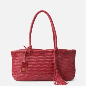 BOLSO DE HOMBRO PERKINS DE PIEL ROJO