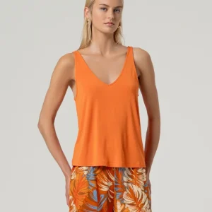 TOP TIRANTES ESCOTE PICO BAMBÚ NARANJA