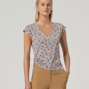 CAMISETA SIN MANGAS LAZADA LATERAL AZUL