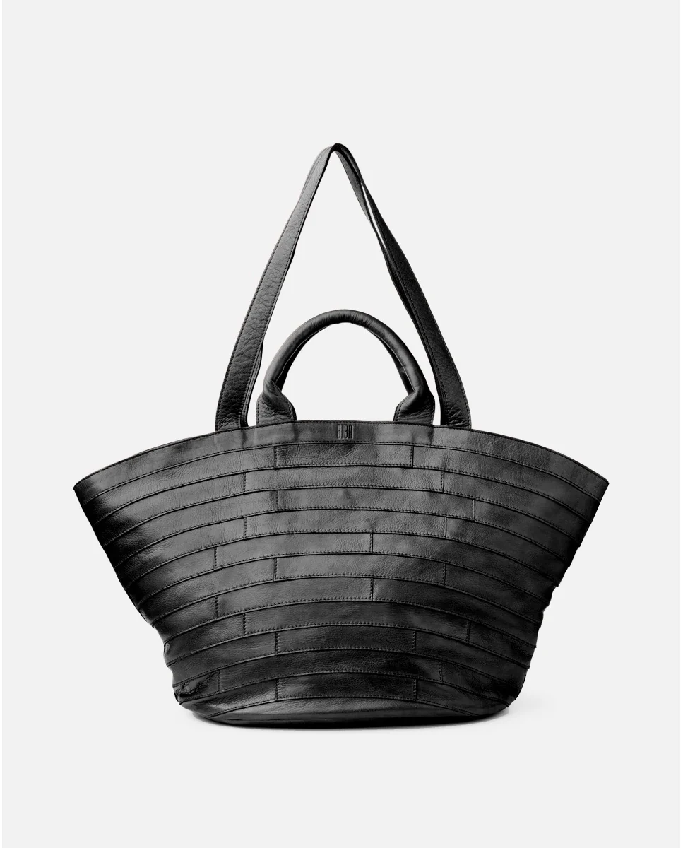 BOLSO DE HOMBRO LEWISBURG BRICKS DE PIEL NEGRO - Imagen 2