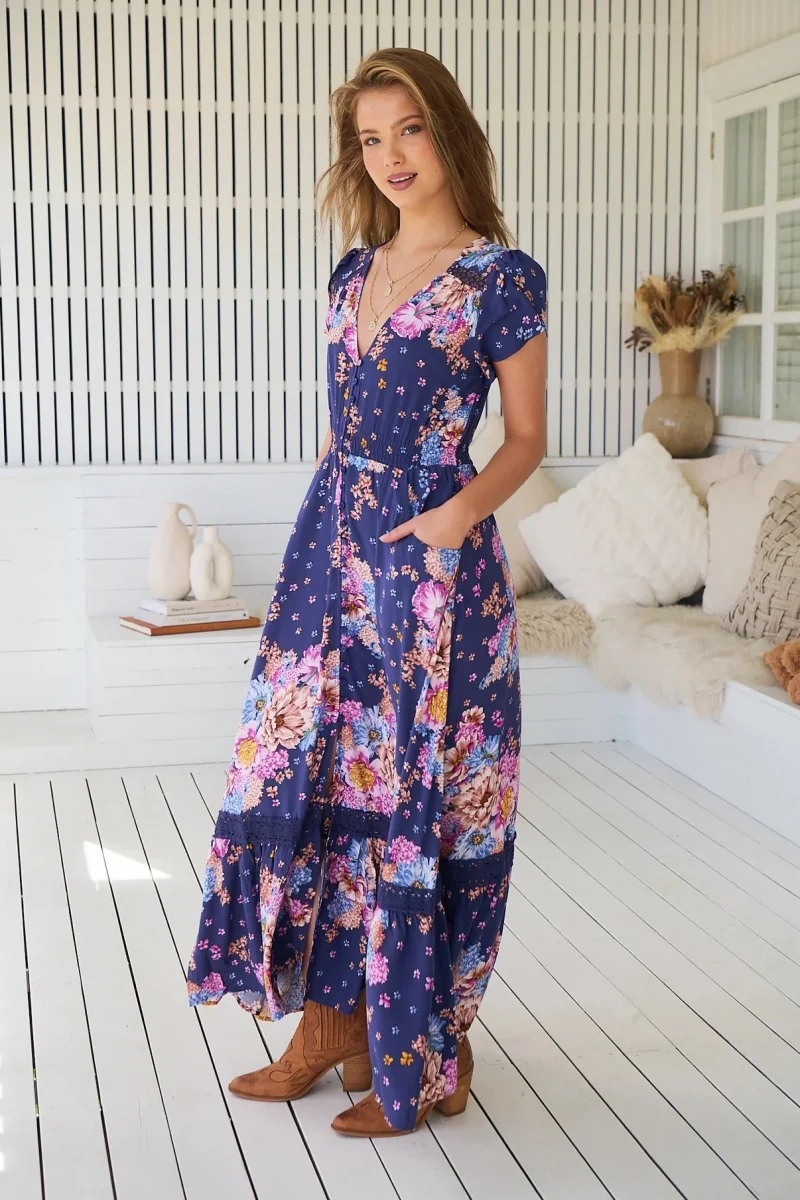 VESTIDO LARGO CARMEN WILD WHIM - Imagen 3