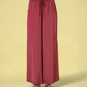 PANTALÓN SATINADO BURDEOS