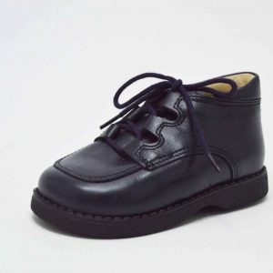 Bota inglesito cordones azul marino