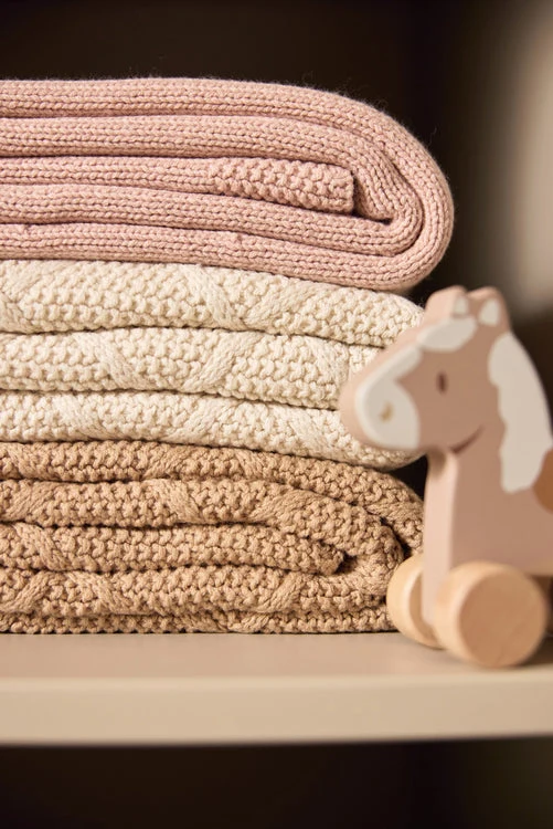 Manta cuna forro polar Check Knit- JOLLEIN - Imagen 8