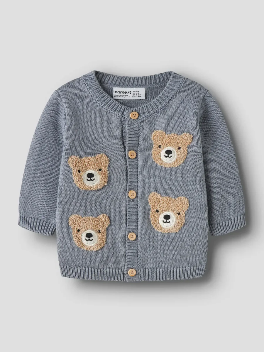 Chaqueta Ositos Gris -NAME IT - Imagen 4