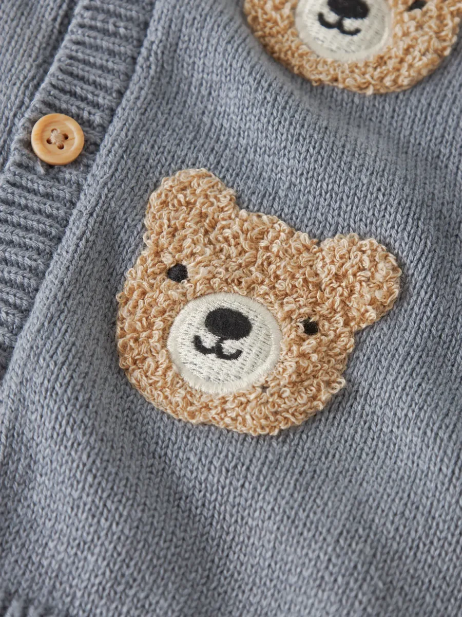 Chaqueta Ositos Gris -NAME IT - Imagen 3