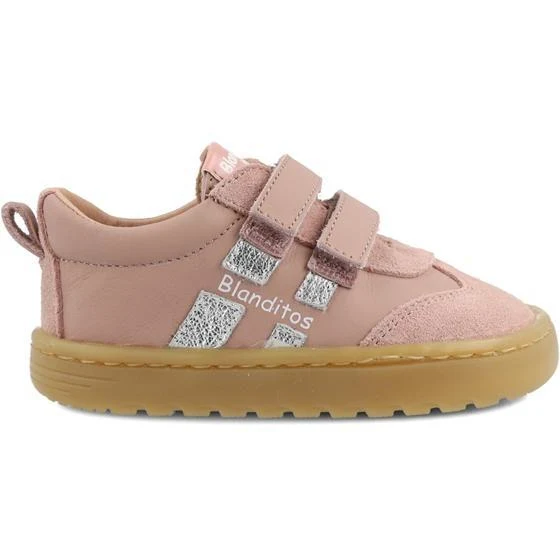 Deportiva respetuosa piel Lisboa Rosa Plata- BLANDITOS by CRIO'S - Imagen 2