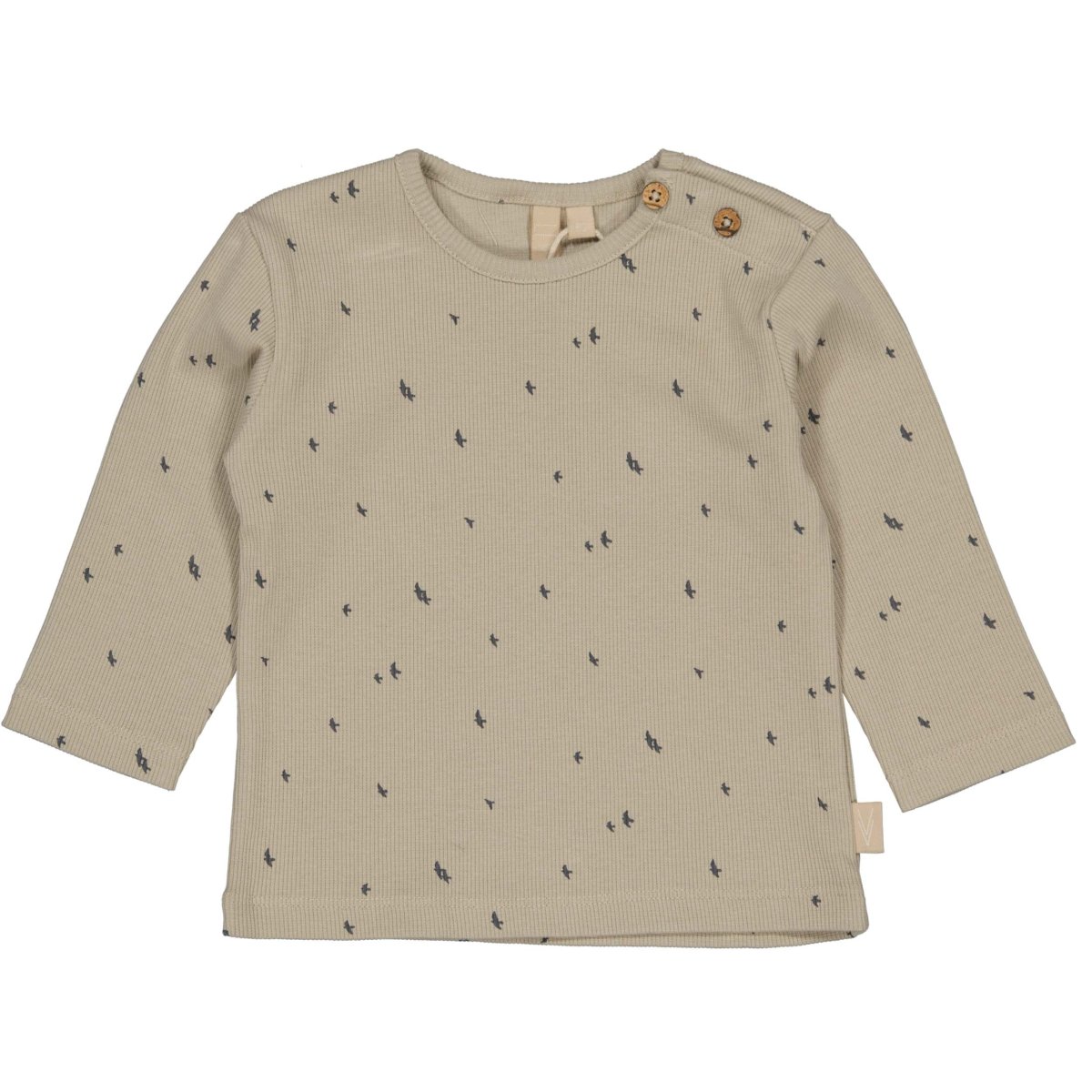 Camiseta manga larga con estampado de pájaros León- STYLE LABELS - Imagen 2