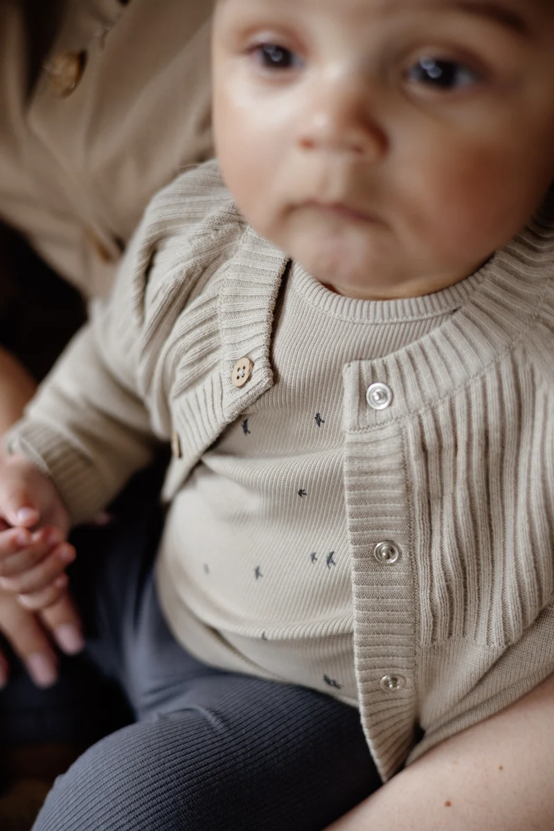 Jersey de punto con botones naturales Lex- STYLE LABELS - Imagen 3