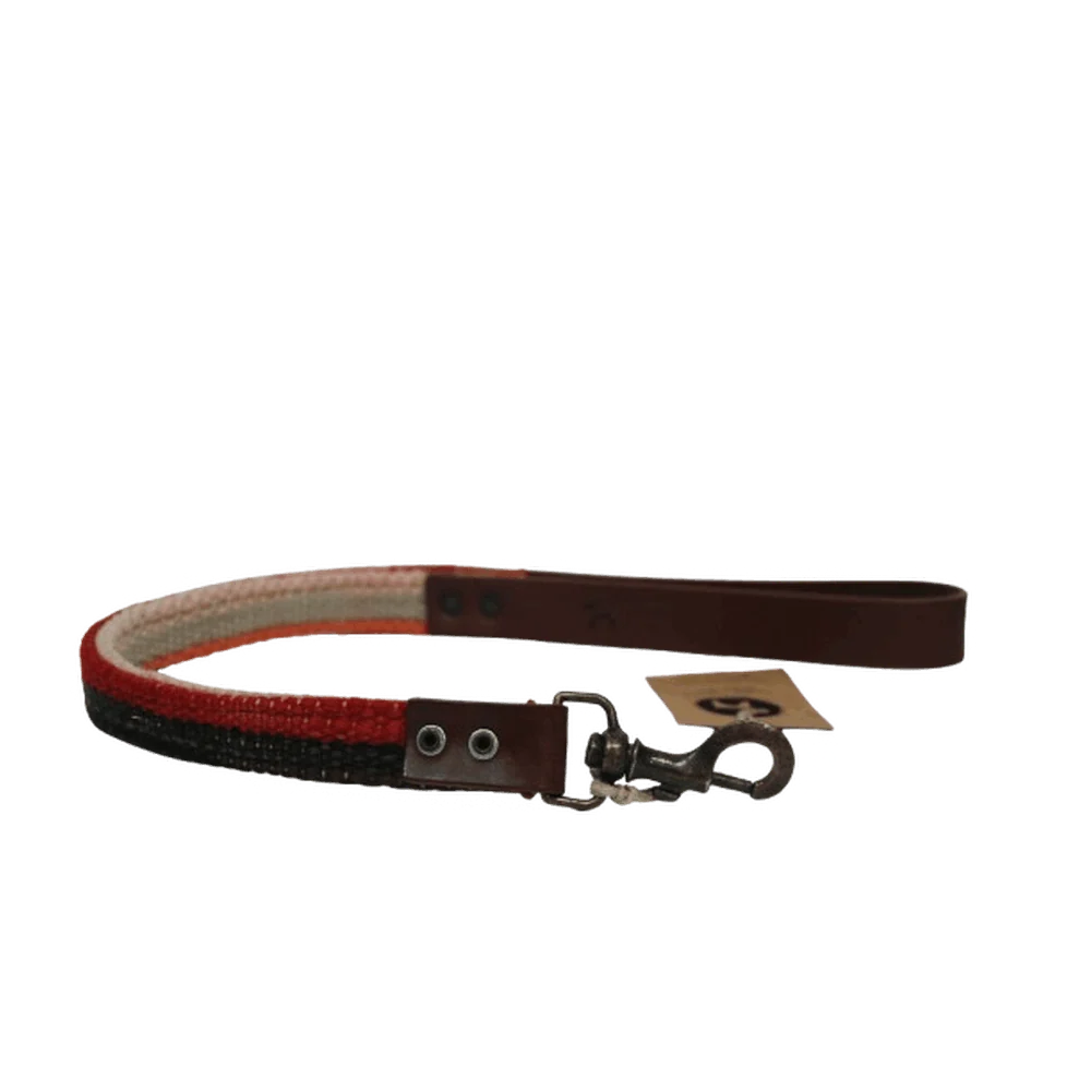 Correa para perro corta kilim roja (outlet) - Imagen 2