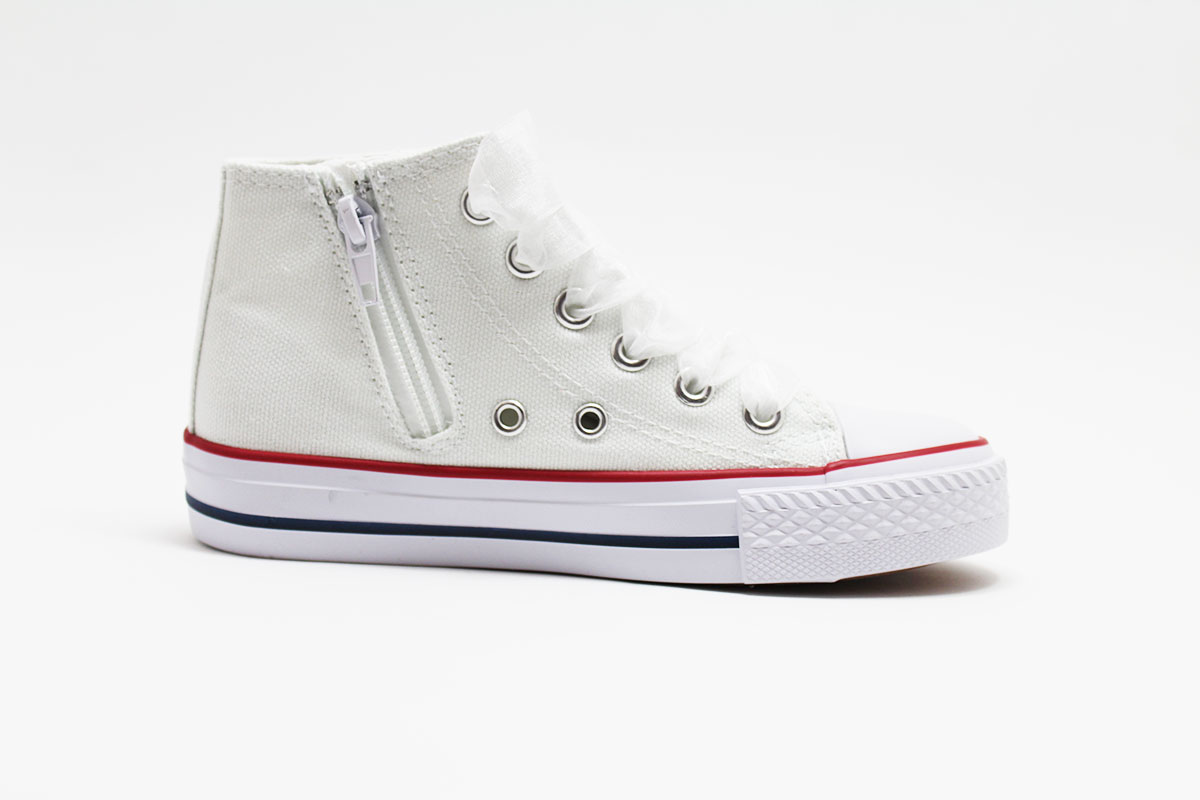 Zapatillas comunión blanco flor perla blanca - Imagen 5