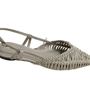 Sandalia mujer modelo M6200 de Estilo Trenzado Beige