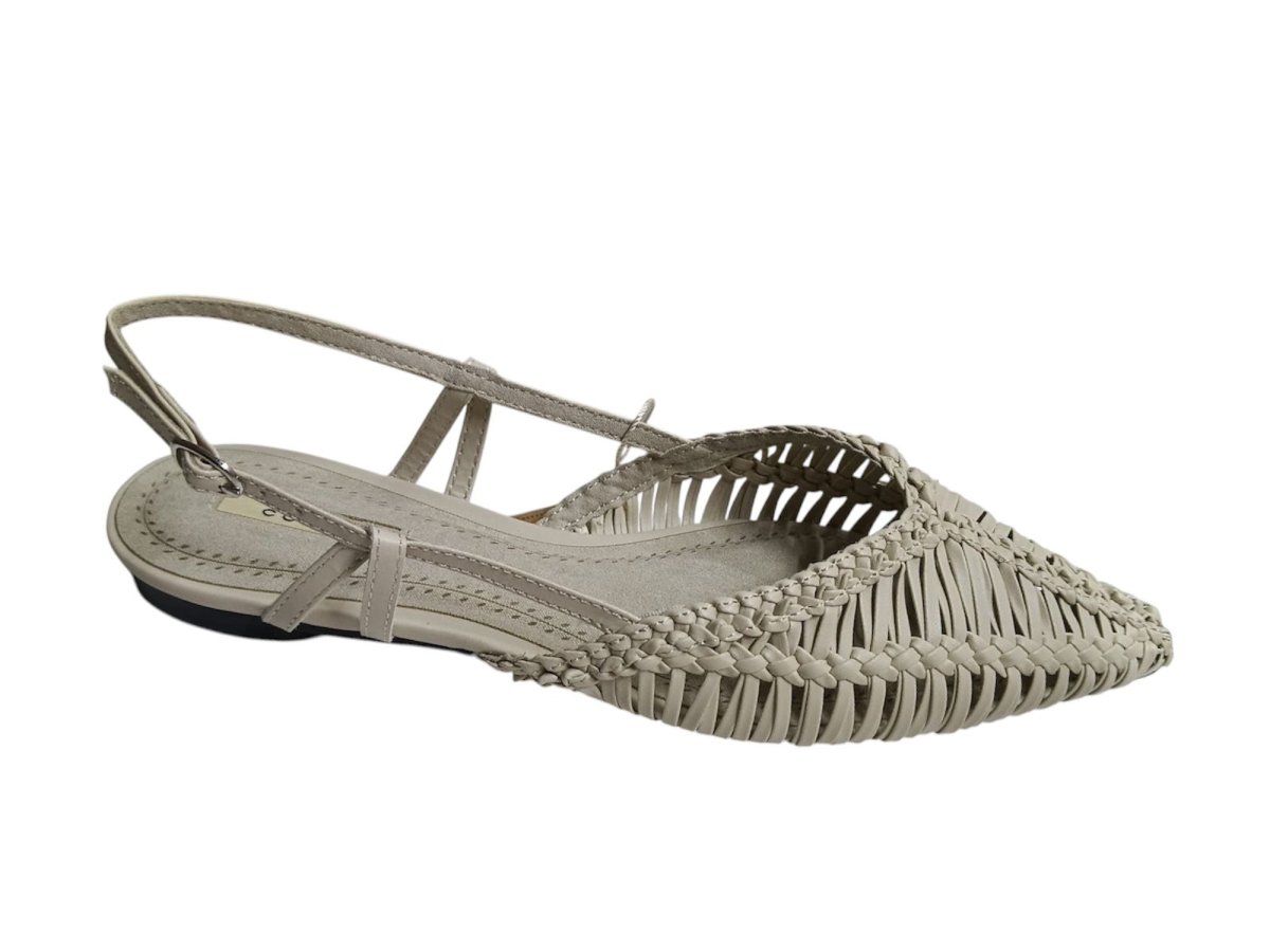 Sandalia mujer modelo M6200 de Estilo Trenzado Beige