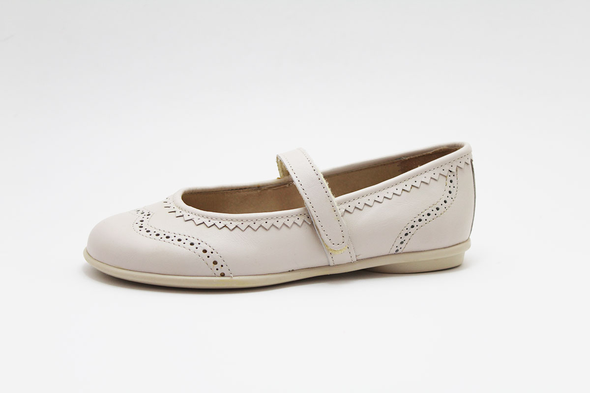 Merceditas beige pala vega niña - Imagen 2