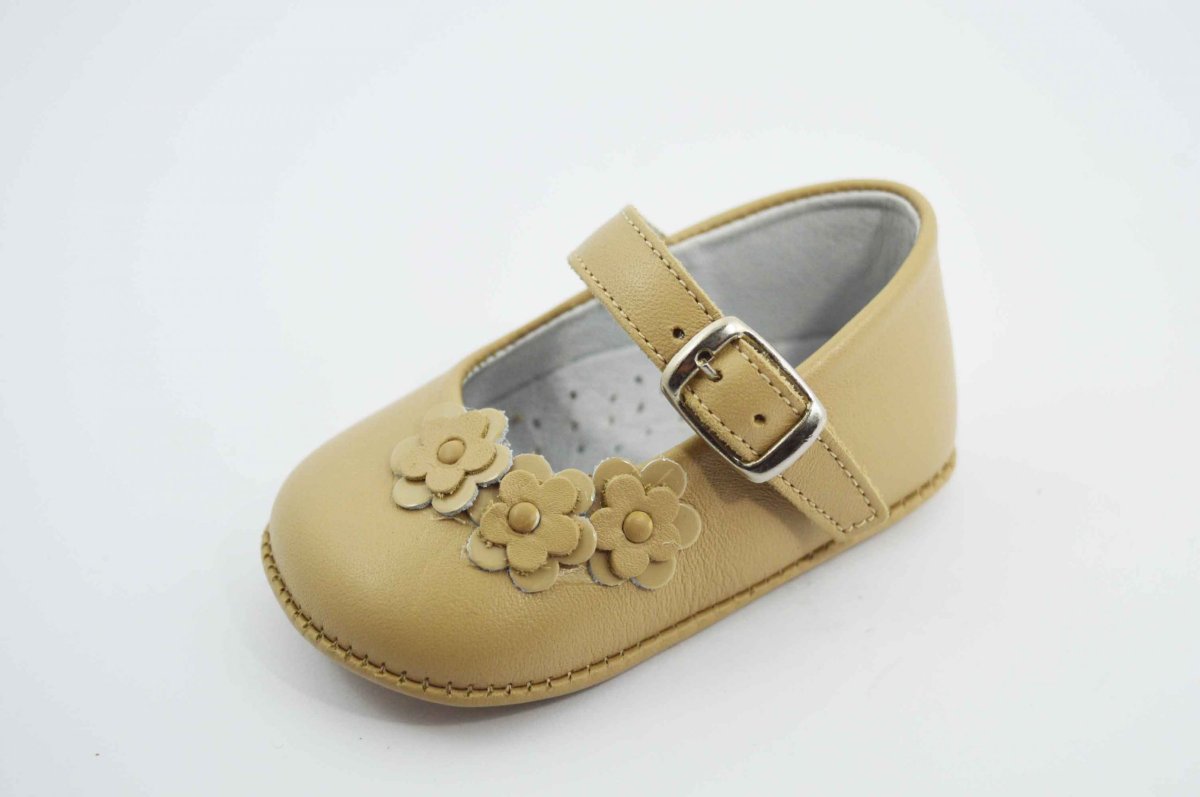 Mercedita camel flor bebé - Imagen 2