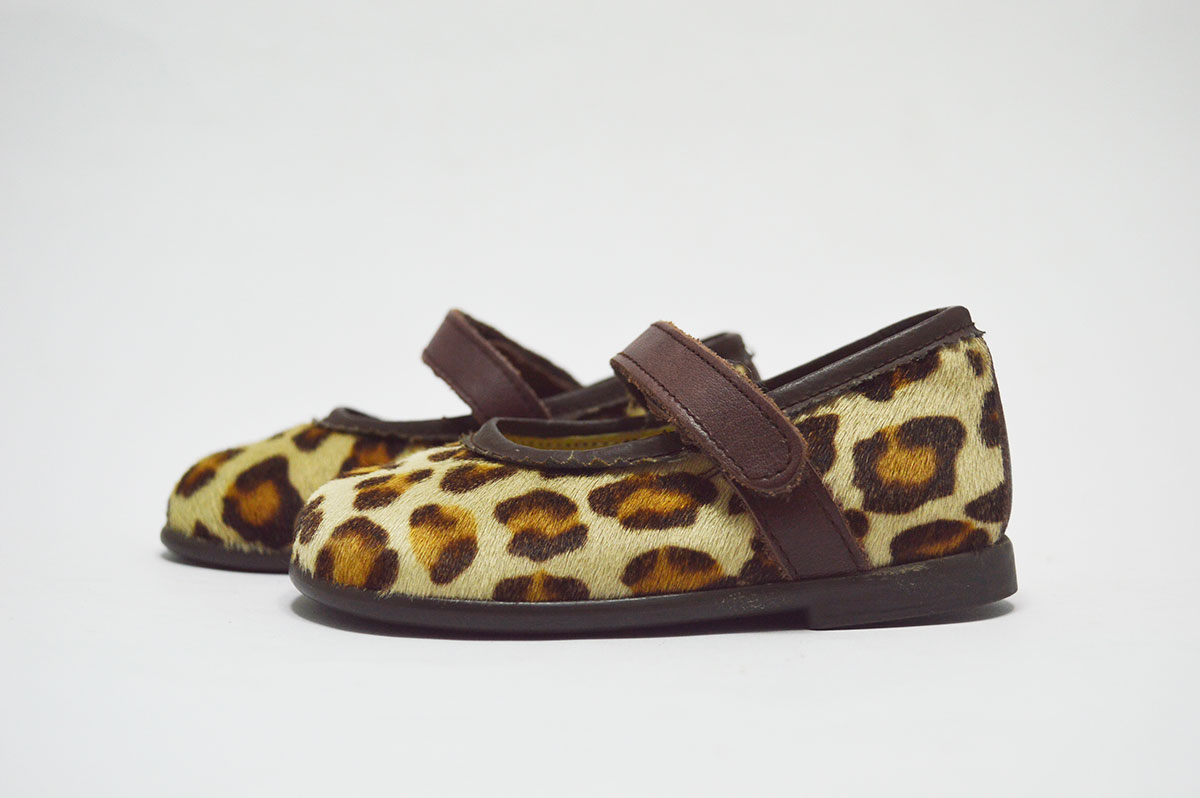 Merceditas estampado leopardo niña - Imagen 3