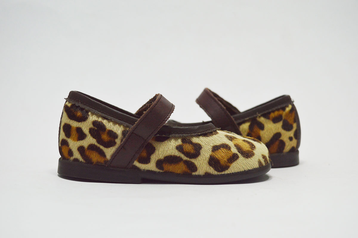 Merceditas estampado leopardo niña - Imagen 4