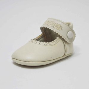 Zapato bebé sin suela beige niña