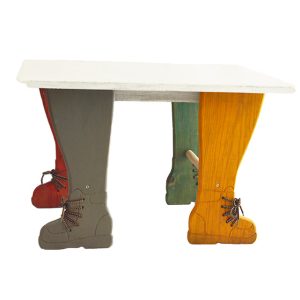 Mesa infantil patas zapato