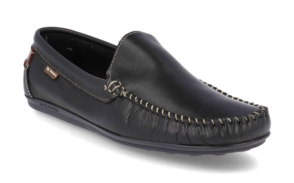 Mocasín de piel para hombre modelo 1860 disponible en azul, camel, blanco y negro - Imagen 4