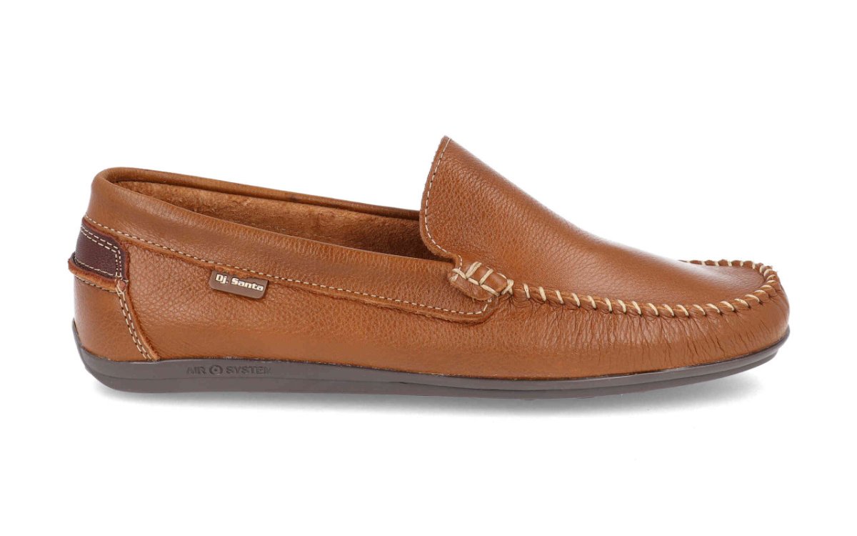 Mocasín de piel para hombre modelo 1860 disponible en azul, camel, blanco y negro - Imagen 5
