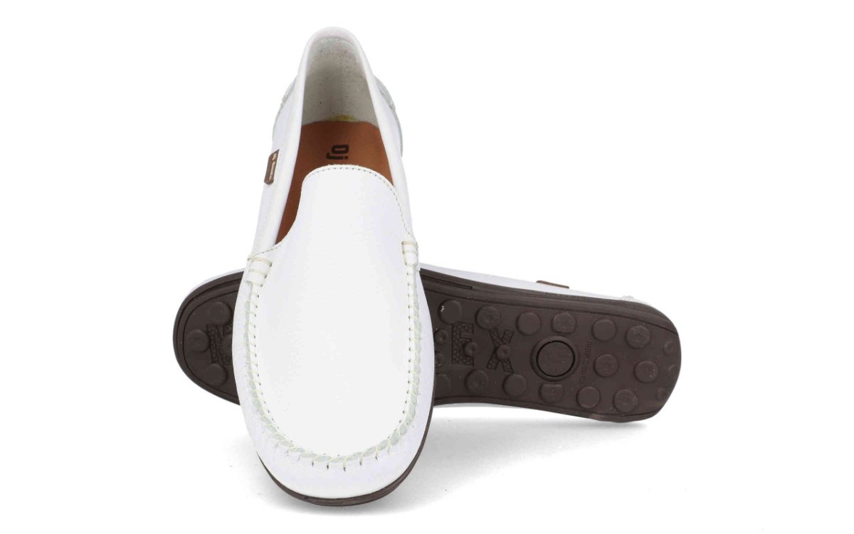 Mocasín de piel para hombre modelo 1860 disponible en azul, camel, blanco y negro - Imagen 6