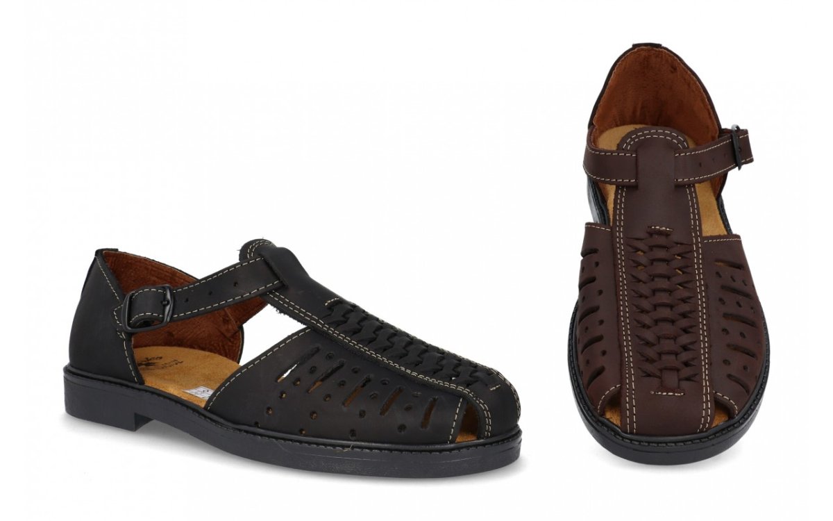 Sandalia de piel para hombre modelo 11 - Imagen 2