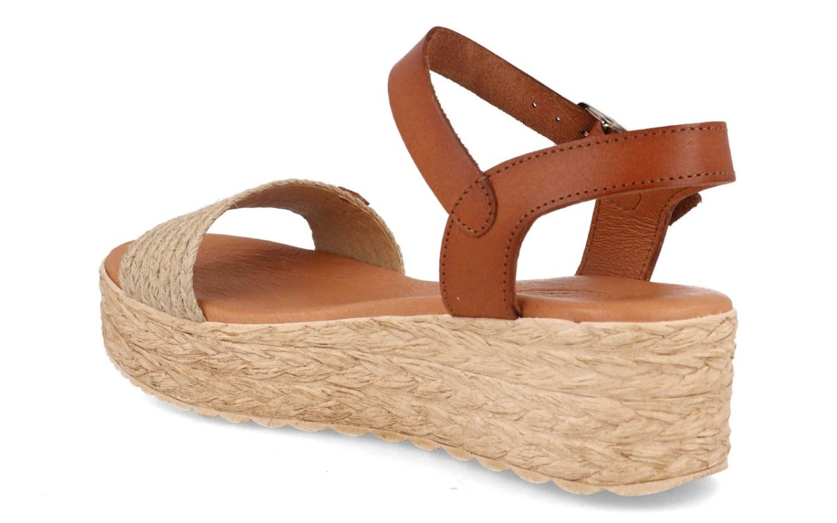 Sandalia de plataforma con pala de rafia para mujer modelo 225 - Imagen 4