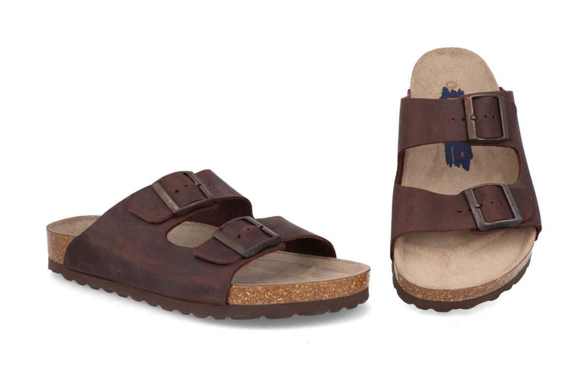 Sandalia de piel para hombre modelo 2840 - Imagen 2