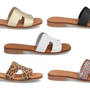 Sandalia de piel para mujer modelo 3053G cómoda y transpirable