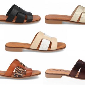 Sandalia de piel para mujer modelo 3063 cómoda y transpirable