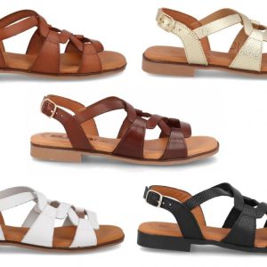 Sandalia de piel para mujer modelo 3080 cómoda y transpirable