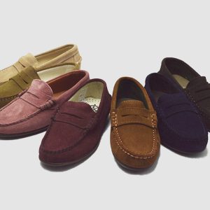 Mocasín antifaz piel serraje niño