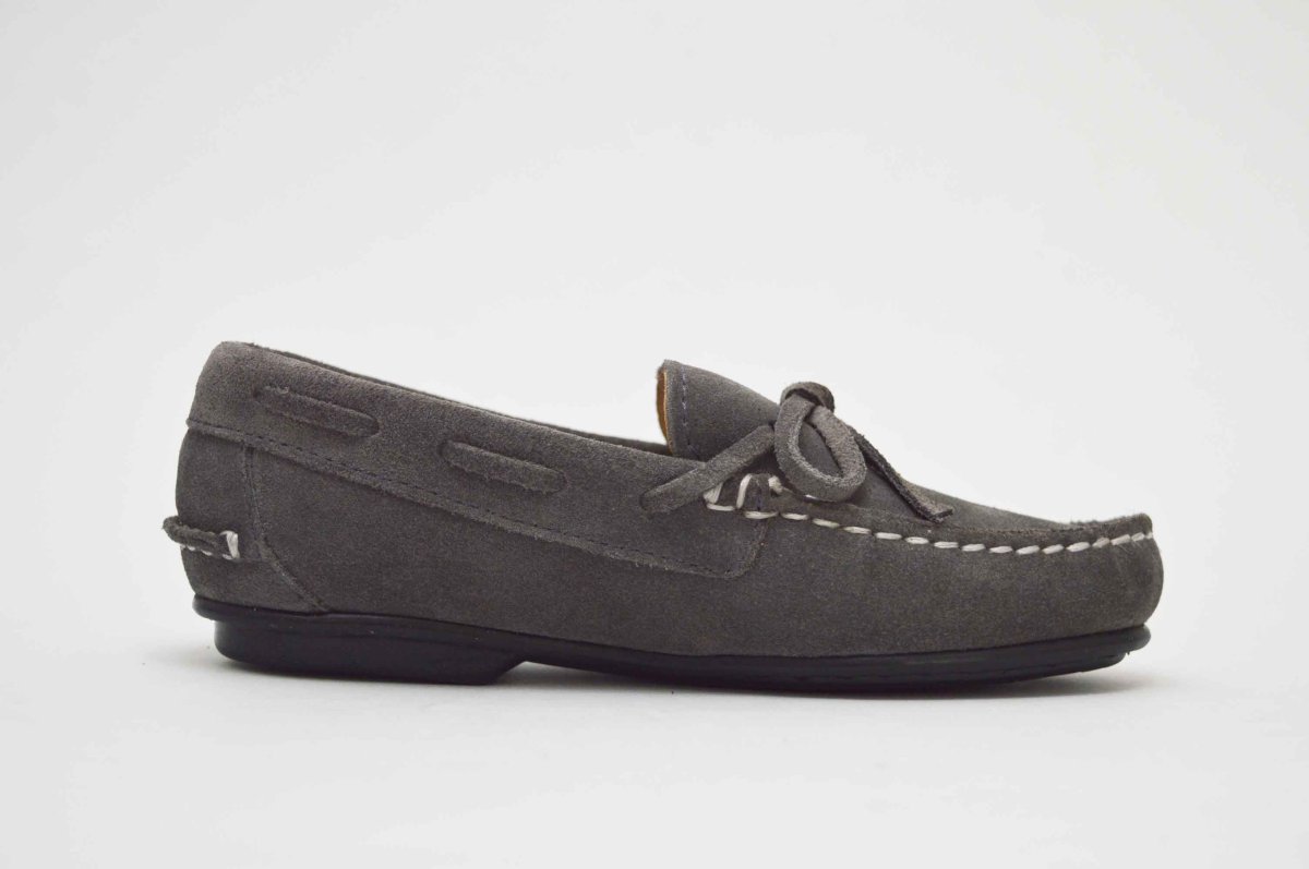 Mocasín lazo serraje niño - Imagen 4